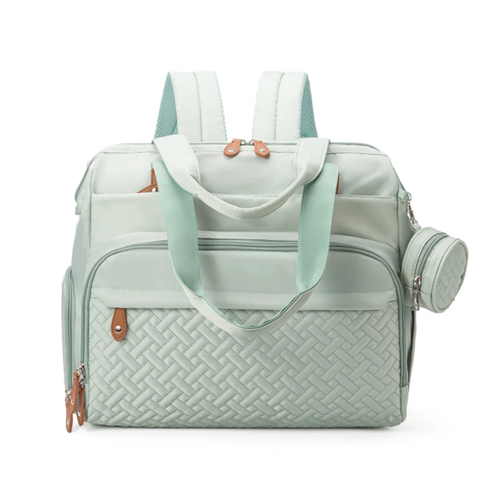 PANGDUBE Diaper Bags with 1pc Pacifier Bag Dad Mom Backpack for Travel Mommy Backpack for Baby Accessories Maternity Bag