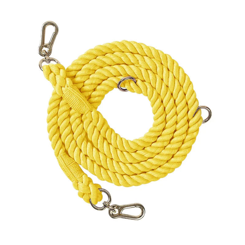 Guia Colorida para Cães — Algodão, Fivela Metálica e Plaquinha Personalizável