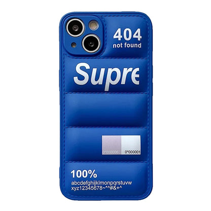 Fashion Down Jacket Puffer Case for iPhone 17 Pro Max 16 15 14 Plus 13 12 11 XR Original Lovely Silicone i Phone Cover Etui