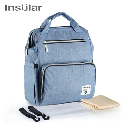 Insular New Fashion Mummy Maternity Nappy Bag Large Capacity Baby Diaper Bags Travel Backpack Designer Nursing Bag For Baby Care