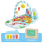Baby Fitness Racket Piano Toy Newborn Baby Music Pedal Piano Fitness Equipment Soft Detachable Baby Climbing Mat Pedal Toy
