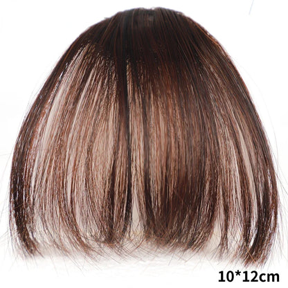 Franja Posticía com Clip — Cabelo Sintético Natural Resistente ao Calor
