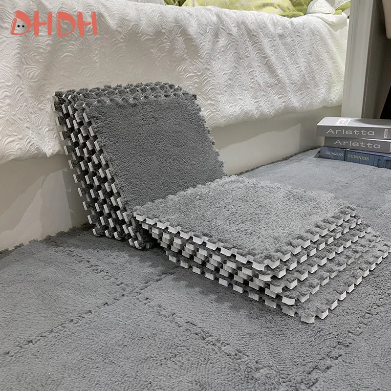 DHDH Soft Plush Kids Carpet Baby Play Mat Children's Rugs Toys EVA Foam Children's Mat Puzzle Interlock Floor Mats 30*30 CM