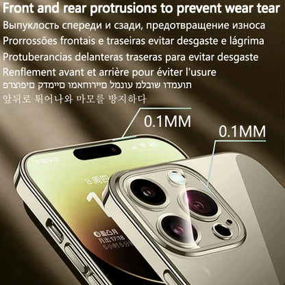 Magnetic Attraction Clear Original Case For Iphone 16 15 14 13 12 Mini 17 Air 11 Pro Max 7 8 Plus Xs Xr Se Magsafe Magnet Cover
