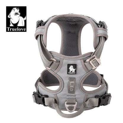 Peitoral Truelove Fashion para Cães — Nylon Refletivo, Acolchoado, Vest de Treino