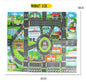 Teaching Route Map Baby Play Mat Waterproof City Town Pad Educational Kids Toys Parking Lot Children Road Table Cloth Gift