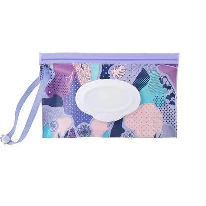 EVA Baby Wet Wipe Dispenser Bag Portable Refillable Flip Cover Wipe Pouch Reusable Travel Wet Wipe Pouch