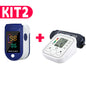 Kit Saúde Doméstico — Oxímetro Digital e Monitor de Pressão Arterial de Braço