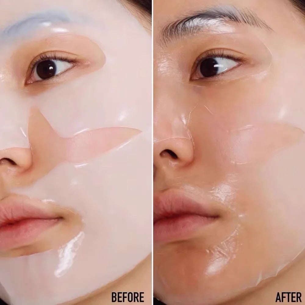 Máscara Facial de Colágeno Coreana 10 Unidades — Anti-Rugas, Firmeza e Hidratação