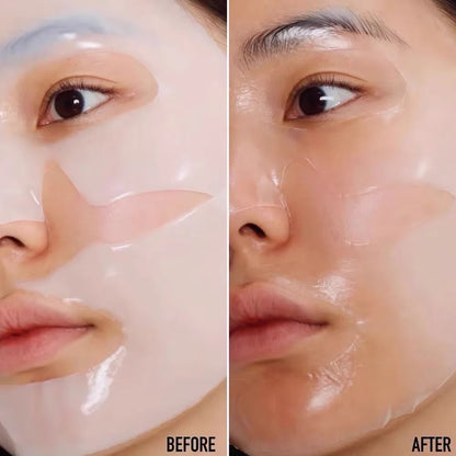 Máscara Facial de Colágeno Coreana 10 Unidades — Anti-Rugas, Firmeza e Hidratação