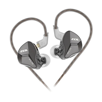 CCA FLA metal com fio fone de ouvido no monitor de alta fidelidade fones graves esporte jogo música dj dinâmico Ear hanging type