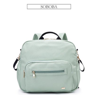 Soboba Diaper Bag for Newborn Baby Solid Multi-functional Waterproof Maternity Changing Bag for Baby Care Stroller Bag Fashion