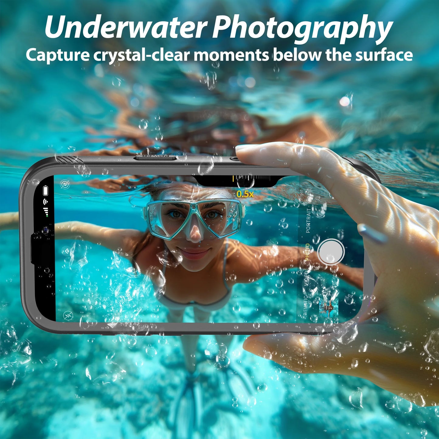 Capa À Prova d’Água SPORTLINK IP68 para iPhone 7 ao 17 Pro Max — Proteção 360°