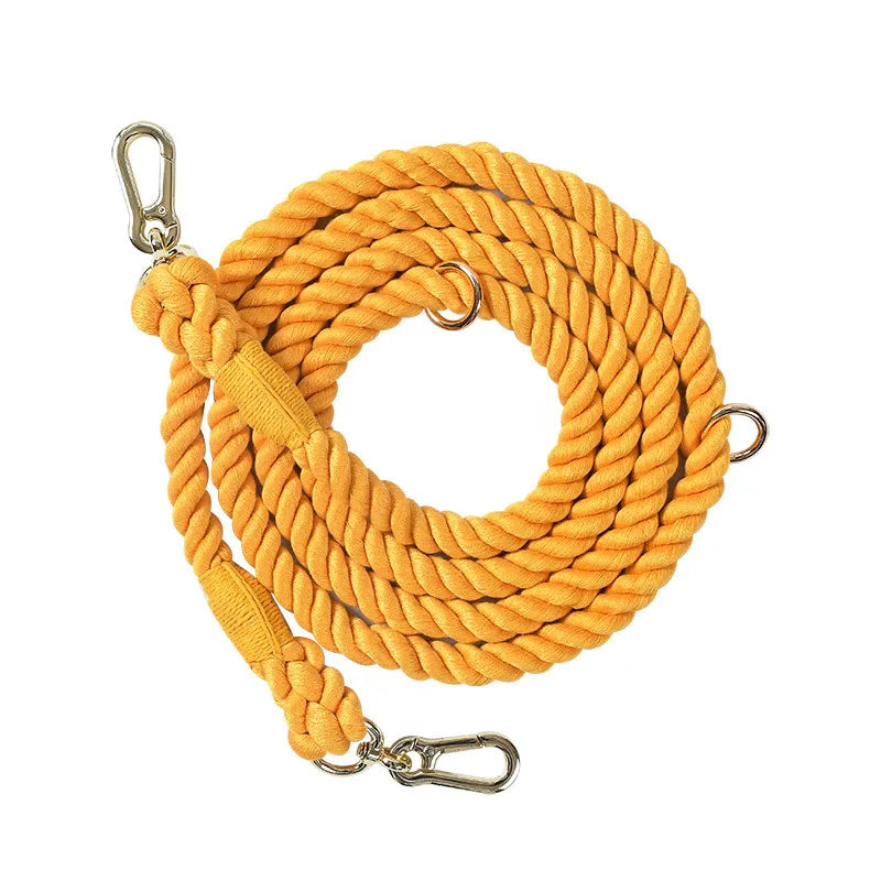Guia Colorida para Cães — Algodão, Fivela Metálica e Plaquinha Personalizável