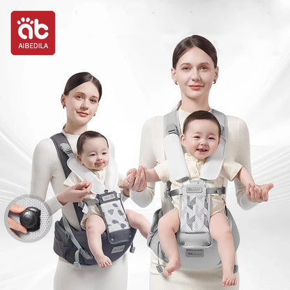 AIBEDILA Baby Carrier Ergonomic Kangaroo Infant Kids Sling Back Front Facing Backpack Wrap Newborn Bag 0-6 Months
