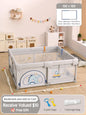 PANGDUBE Baby Playpen Playard Sturdy Safety Fence Large Activity Play Area for Toddler Indoor Play Yard with Breathable Mesh