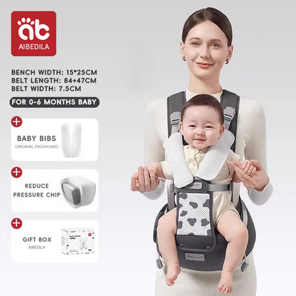 AIBEDILA Baby Carrier Ergonomic Kangaroo Infant Kids Sling Back Front Facing Backpack Wrap Newborn Bag 0-6 Months