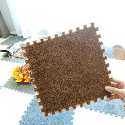 DHDH Soft Plush Kids Carpet Baby Play Mat Children's Rugs Toys EVA Foam Children's Mat Puzzle Interlock Floor Mats 30*30 CM