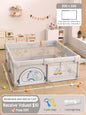 PANGDUBE Baby Playpen Playard Sturdy Safety Fence Large Activity Play Area for Toddler Indoor Play Yard with Breathable Mesh