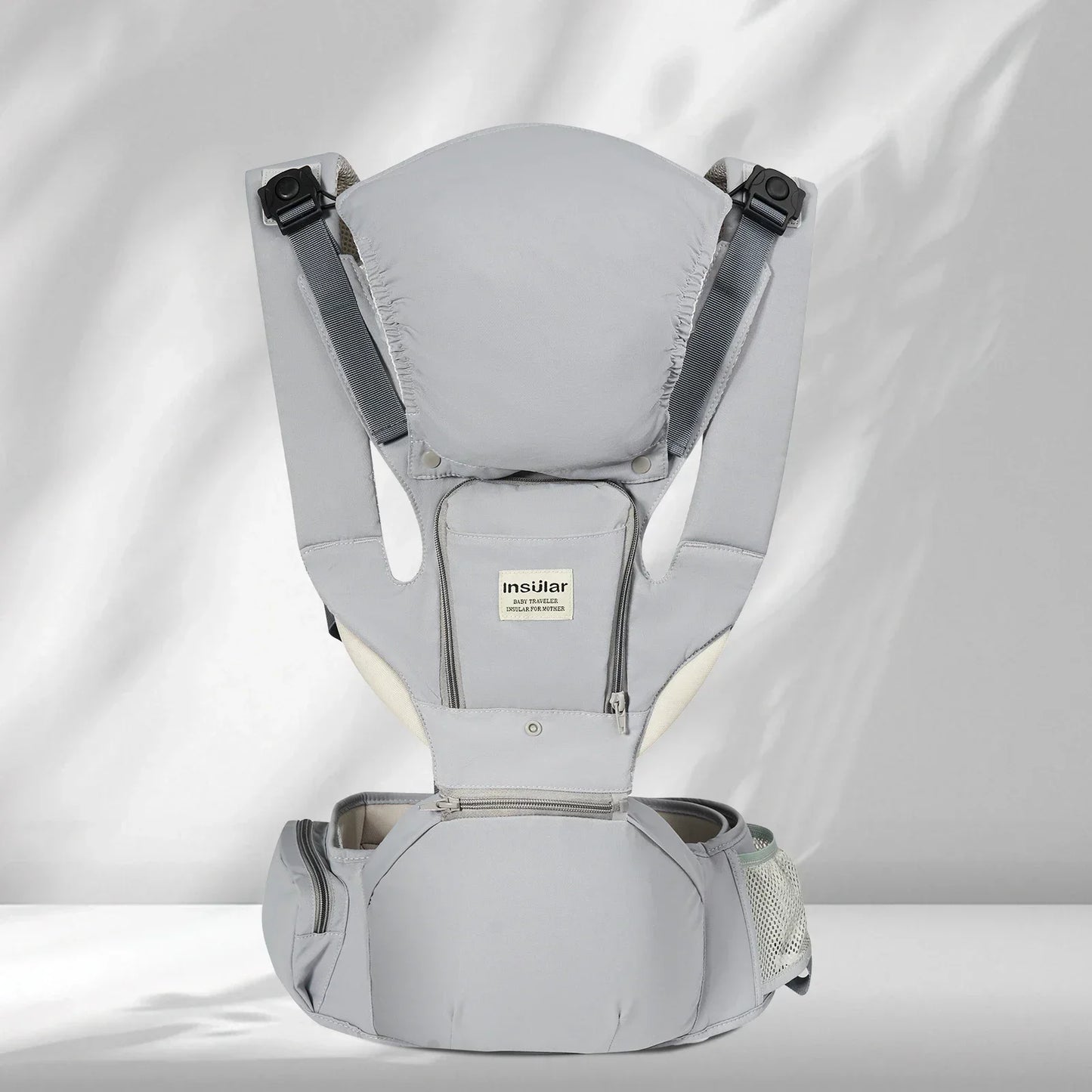 Baby Carrier Front-Facing with Waist Stool, Hip Seat, Extra Storage Pockets, and Breathable Design for Newborns