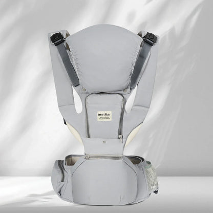 Baby Carrier Front-Facing with Waist Stool, Hip Seat, Extra Storage Pockets, and Breathable Design for Newborns