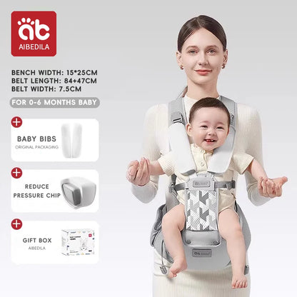 AIBEDILA Baby Carrier Ergonomic Kangaroo Infant Kids Sling Back Front Facing Backpack Wrap Newborn Bag 0-6 Months