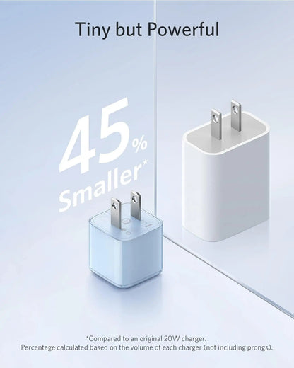 Carregador Anker 20W Nano Pro 511 — USB-C Carga Rápida para iPhone 12, 13 e 14