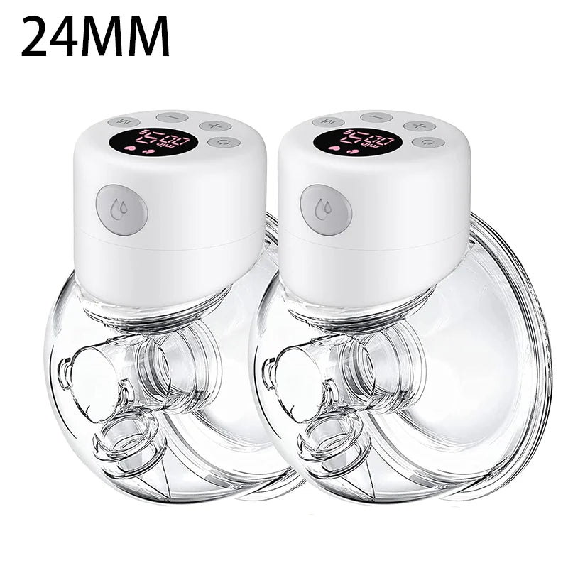 BornBL S12 Double / Single Electric Breast Pumps, Hands-free Poratable Mom Milk Puller Pump, Slient Breastfeeding Pump for Baby