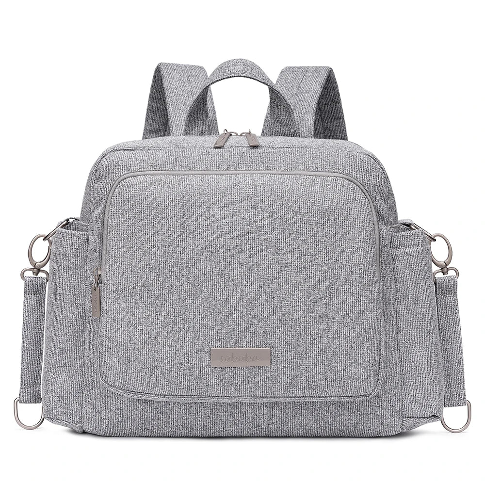 Soboba Women's Diaper Backpack Large Capacity with Stroller-Hanging Straps Portable Light Nappy Changing Bag for Babies