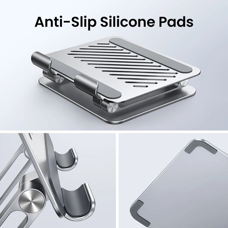 Suporte Alumínio UGREEN para iPhone, iPad e Notebook — Ajustável e Dobrável