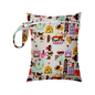 Mini Size 25x20cm Diaper Bag Waterproof Reusable Mummy Bag Printed Pocket Nappy Bags PUL Travel Wet Dry Bags Purple Color