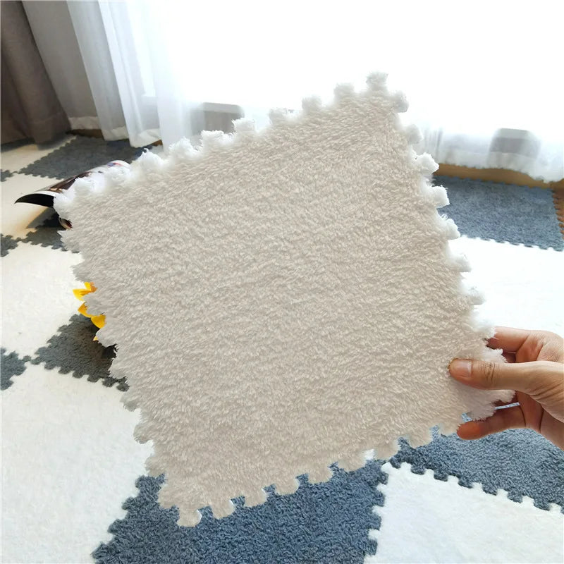 DHDH Soft Plush Kids Carpet Baby Play Mat Children's Rugs Toys EVA Foam Children's Mat Puzzle Interlock Floor Mats 30*30 CM