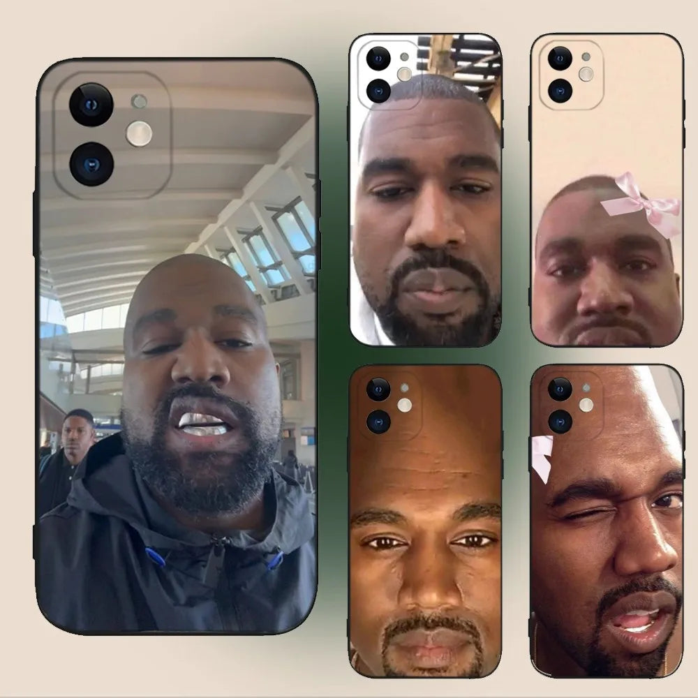 Singer Kanye West Ye Phone Case For iPhone 17 16 15 11 12 14 13 Pro Max Mini X XS XR 7 Plus 16E Air Shockproof Soft Cover Fundas