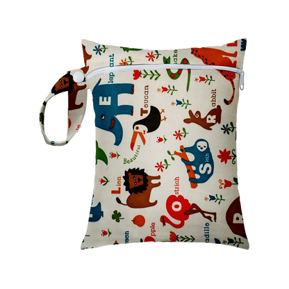 Mini Size 25x20cm Diaper Bag Waterproof Reusable Mummy Bag Printed Pocket Nappy Bags PUL Travel Wet Dry Bags Purple Color