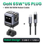 Carregador UGREEN 65W GaN Design Uno Robot — PD 3.0 | iPhone 17, MacBook e Xiaomi