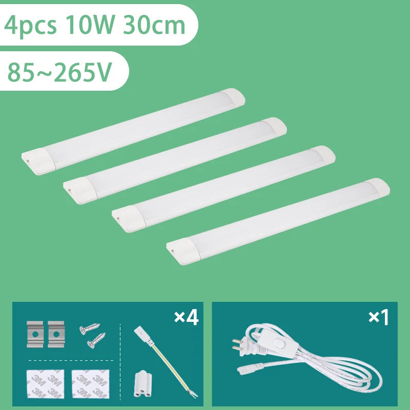 Luminária LED para Cozinha 6W 10W 20W — Luz Embaixo do Armário 110V/220V