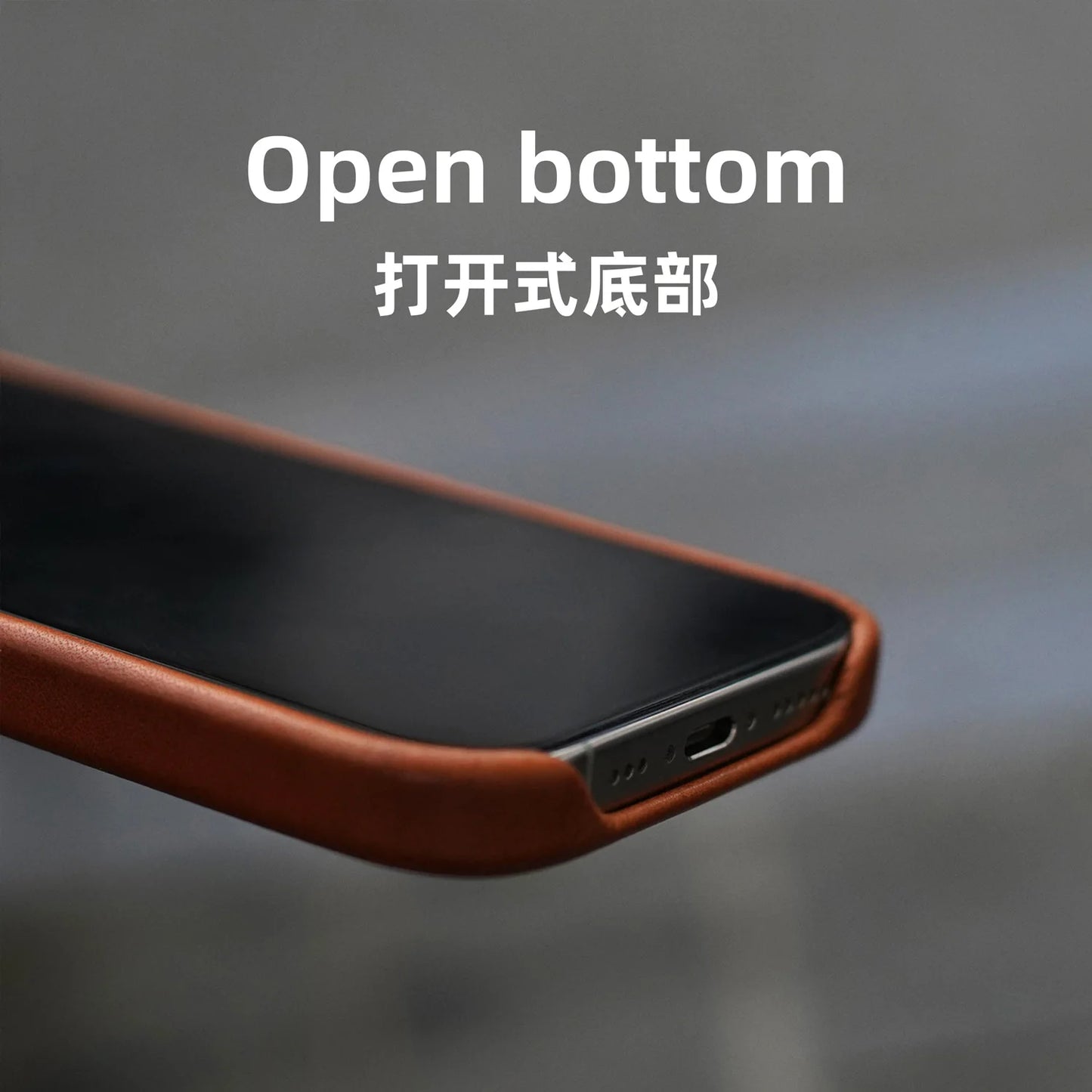 Capa de Couro Legítimo Artesanal para iPhone 15, 16 e 17 Pro Max — Magnética | Luxo Retrô