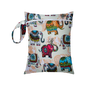 Mini Size 25x20cm Diaper Bag Waterproof Reusable Mummy Bag Printed Pocket Nappy Bags PUL Travel Wet Dry Bags Purple Color
