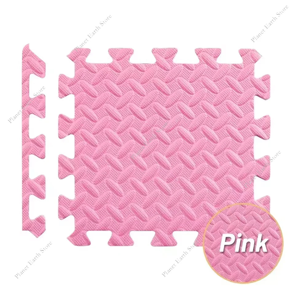 12Pcs Eva Foam Mat Baby Foam Play Mat Interlocking Foam Tiles Non-Slip Foam Floor Mat Gym Puzzle Sports Floor Mat Home 30*30*1CM