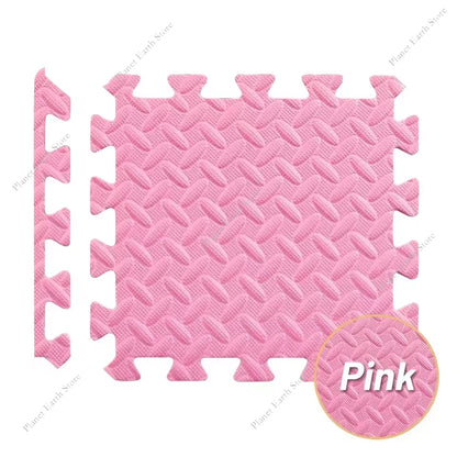 12Pcs Eva Foam Mat Baby Foam Play Mat Interlocking Foam Tiles Non-Slip Foam Floor Mat Gym Puzzle Sports Floor Mat Home 30*30*1CM