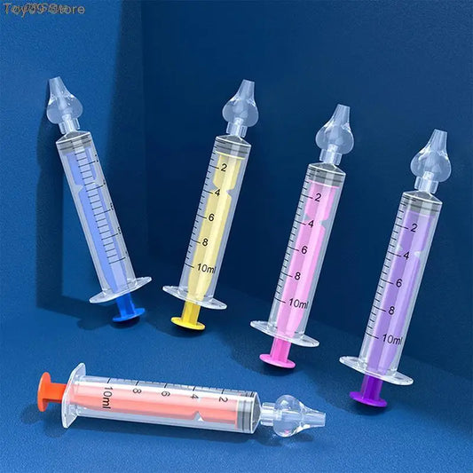 Aspirador Nasal de Silicone para Bebê – Seringa 10ml Segura e Reutilizável