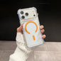 Transparent Shock-Resistant Case with Reinforced Corners And Magnetic Charging Compatibility for Iphone 17 16 15 14 13 12 11