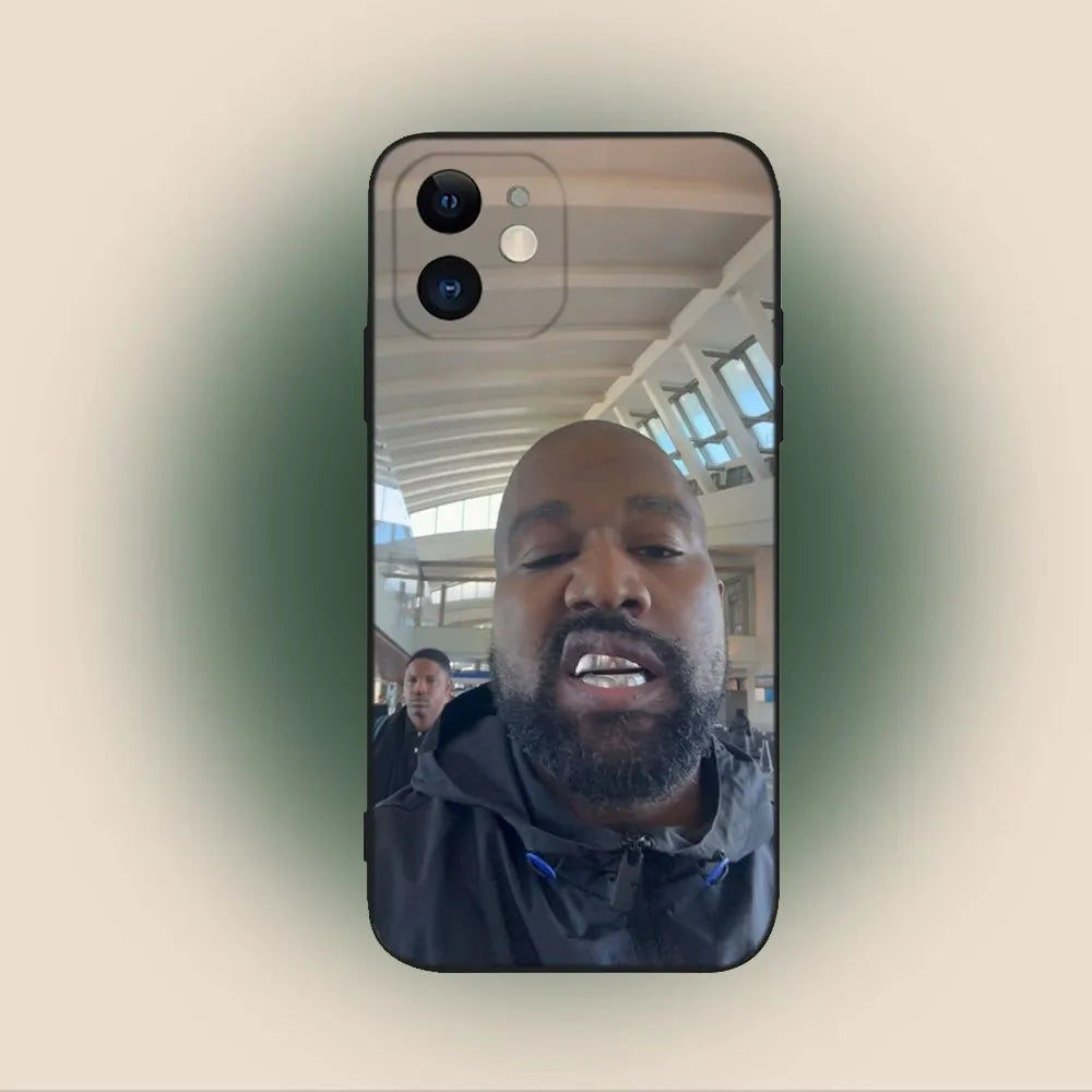 Singer Kanye West Ye Phone Case For iPhone 17 16 15 11 12 14 13 Pro Max Mini X XS XR 7 Plus 16E Air Shockproof Soft Cover Fundas