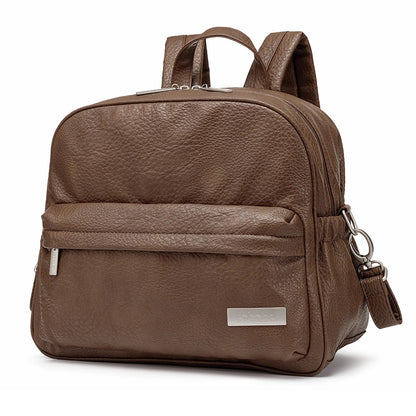Soboba Solid Fashion Diaper Backpack for Baby Care Waterproof Multi-function Nappy Changing Bag for Mother Stylish Diaper Bags