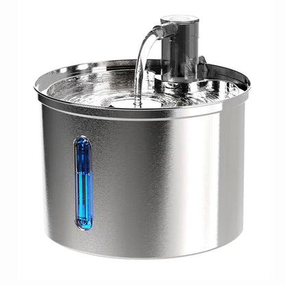 Bebedouro Automático para Gatos e Cães Newpet 3L — Aço Inox, Silencioso, com Filtro
