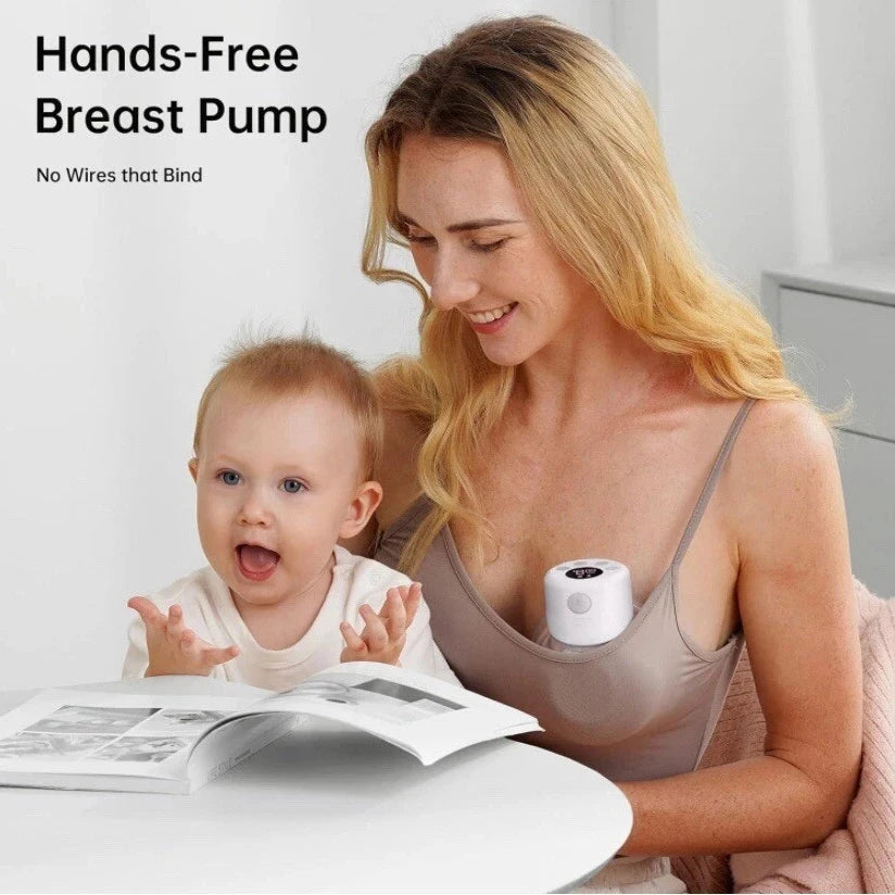 BornBL S12 Double / Single Electric Breast Pumps, Hands-free Poratable Mom Milk Puller Pump, Slient Breastfeeding Pump for Baby