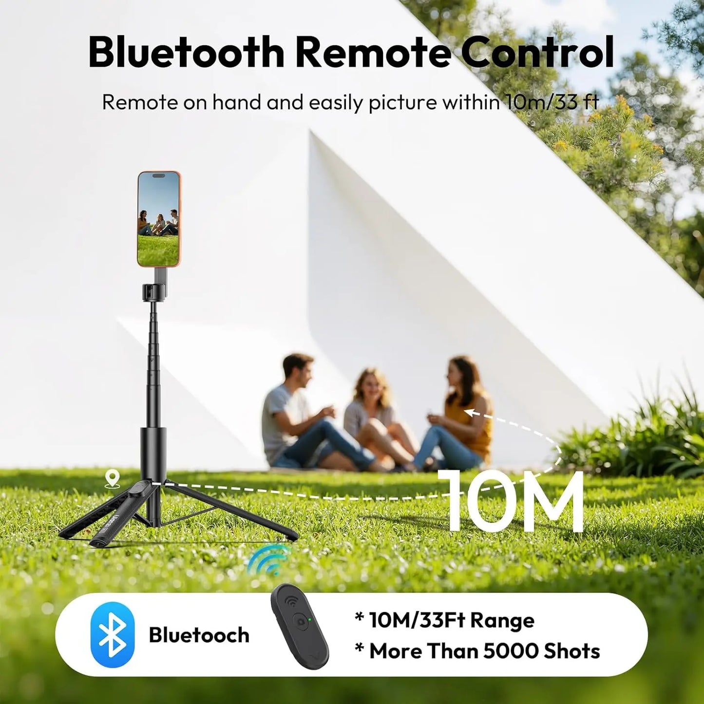 Tripé Magnético Ulanzi SK26 113cm — Selfie Stick MagSafe para iPhone 17 Pro
