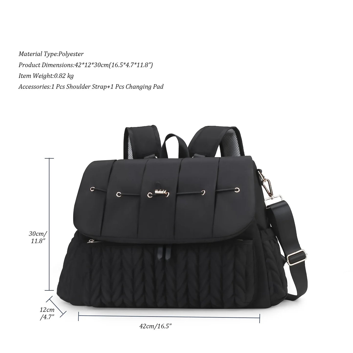 Personalized Name Baby Diaper Bag Backpack for Maternity Nappy Bag Removable Shoulder Straps Fashion Mommy Handbag for Stroller