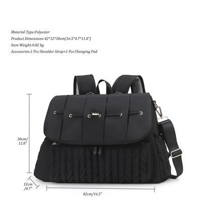Personalized Name Baby Diaper Bag Backpack for Maternity Nappy Bag Removable Shoulder Straps Fashion Mommy Handbag for Stroller