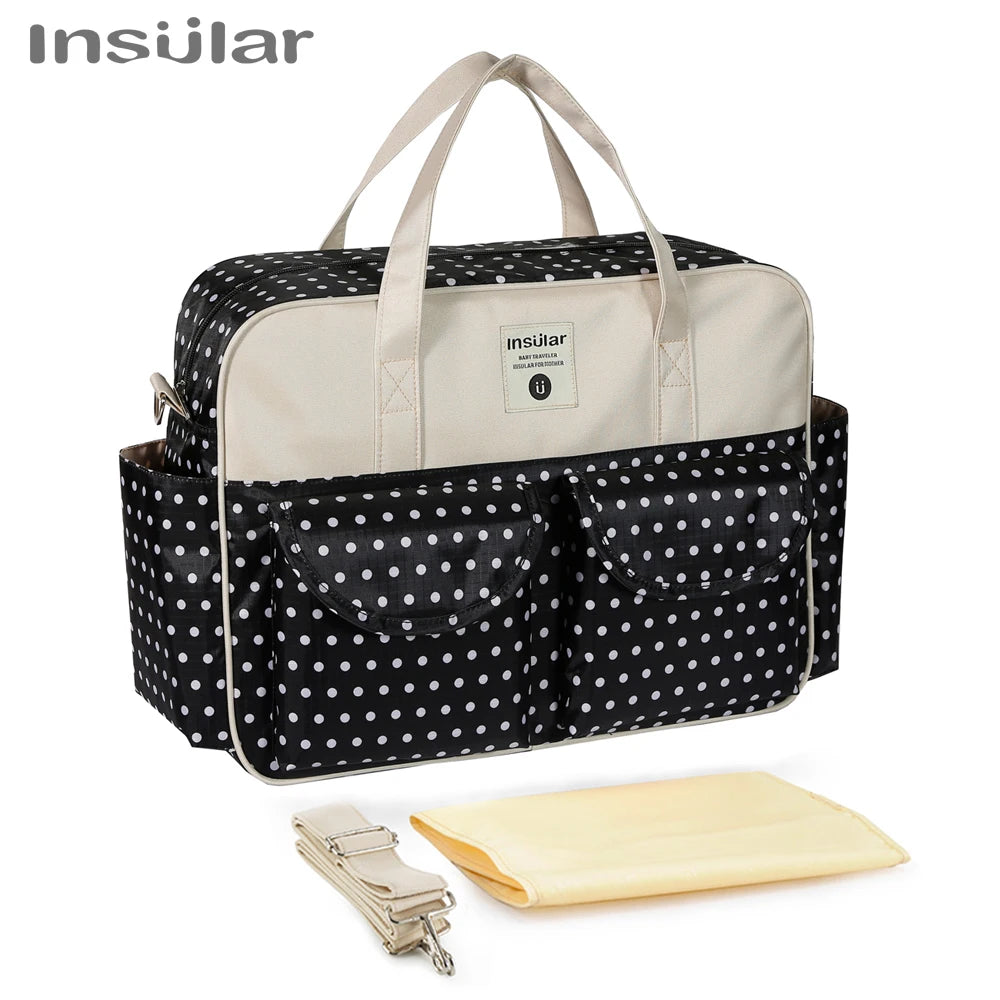 New Style Waterproof Diaper Bag Large Capacity Messenger Travel Bag Multifunctional Maternity Mother Baby Stroller Bags